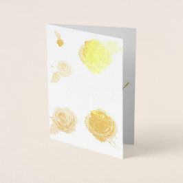 Cartão Metalizado Obrigados Dourados Tanta Folha Real