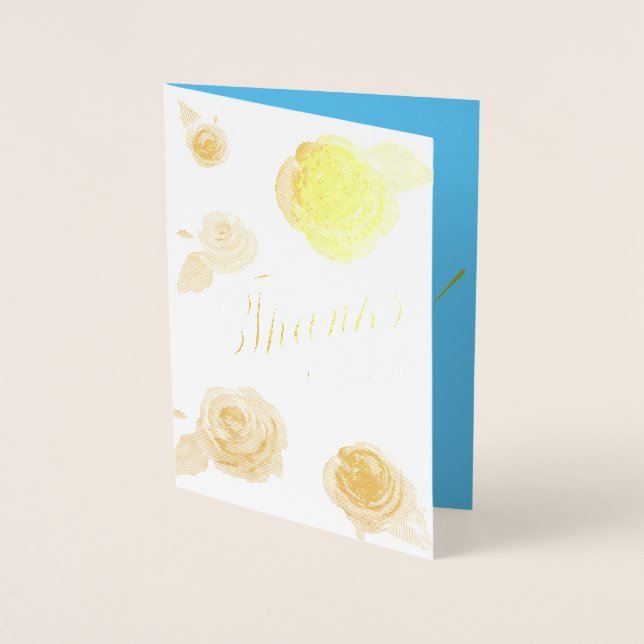 Cartão Metalizado Obrigados Muito Obrigado (Frente)