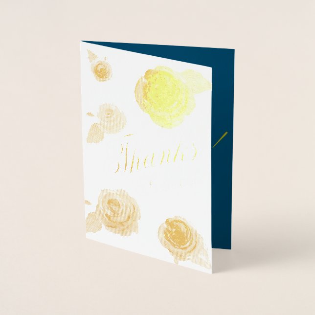 Cartão Metalizado Obrigados Muito Obrigado (Frente)