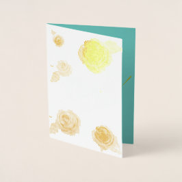 Cartão Metalizado Obrigados Muito Obrigado