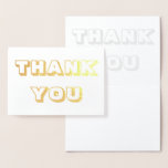 Cartão Metalizado Obrigados, Obrigado, ouro ou prata<br><div class="desc">Obrigados,  obrigado,  cartão de folha de ouro ou prata</div>