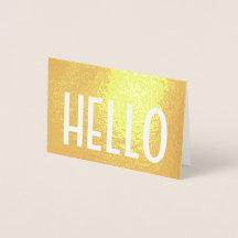 Olá Minimalista Simples Moderno Bilhete Dobrado Gl