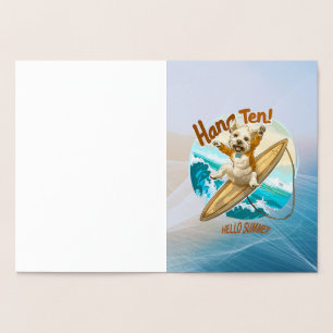 Cartão Metalizado Ondas e desejos