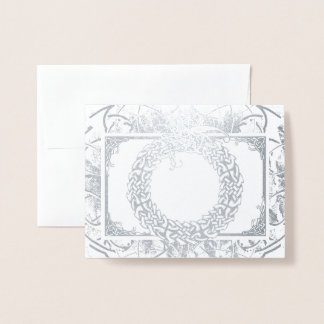 Cartão Metalizado Ouroboros Célticos (Dentro de Vazio