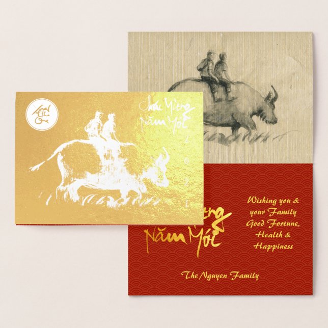 Cartão Metalizado Ox Original Crianças pintando Lunar 2021 Luxury GC (Exibição)