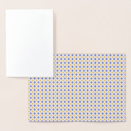 Cartão Metalizado Padrão de Flor