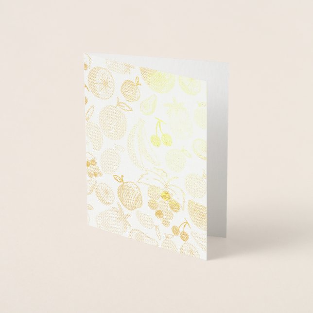 Cartão Metalizado Padrão de Fruidade (Frente)