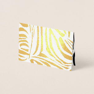 Cartão Metalizado Padrão de zebra