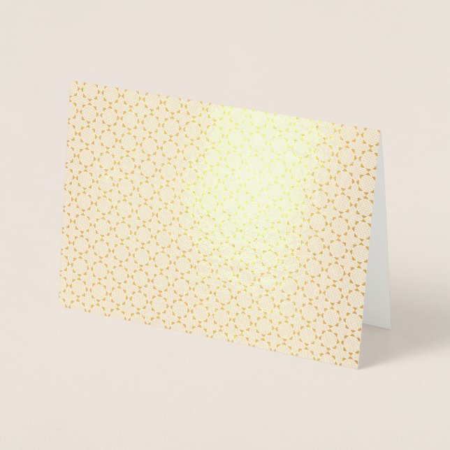 Cartão Metalizado padrão geométrico islâmico (Frente)