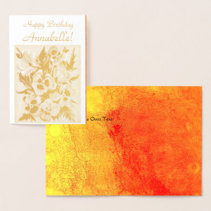 Cartão Metalizado Panteras Exóticas - Parabéns - Personalizar