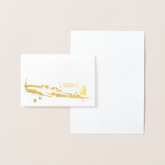 Cartão Metalizado Papel de Carta de Ouro Personalizado de Avião