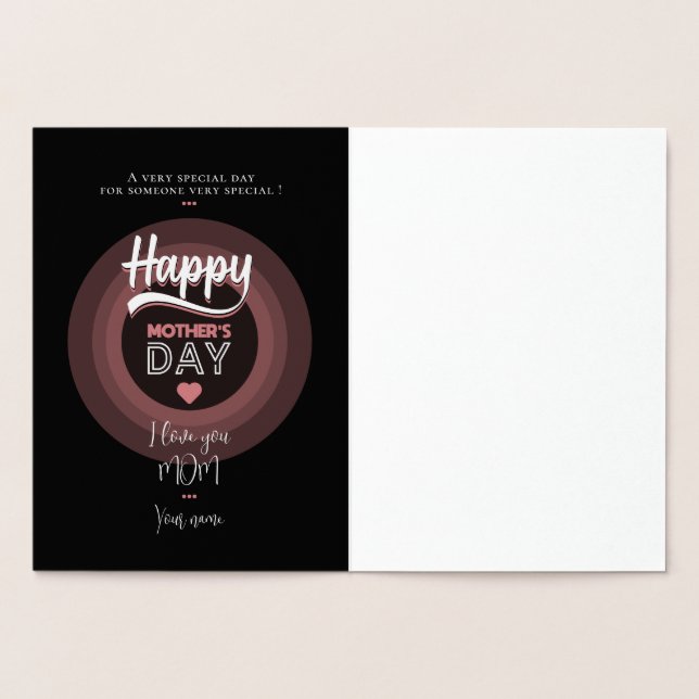 Cartão Metalizado Para alguém muito especial (Interior)