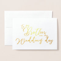 Para meu Irmão no Dia do Meu Casamento chic Script