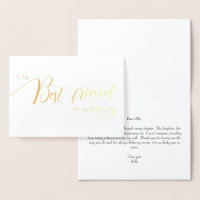 Para Meu Melhor Amigo no Dia do Meu Casamento Eleg