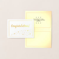 Parabéns com limite de trilha de estrelas Dourado