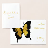 PARABÉNS ELEGANTES DOURADOS PARA OUROS DE BORDA