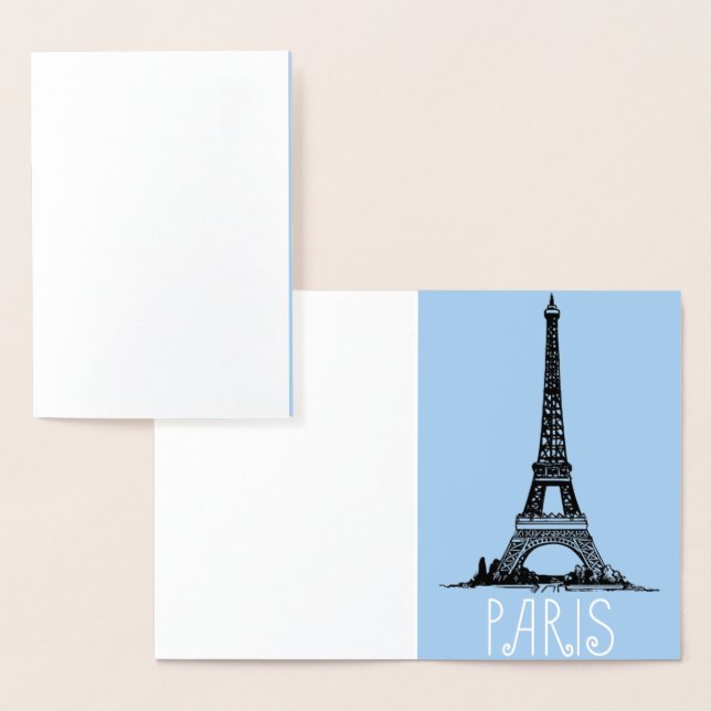 Cartão Metalizado Paris (Exibição)