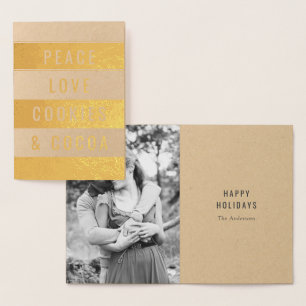 Cartão Metalizado Paz & cacau