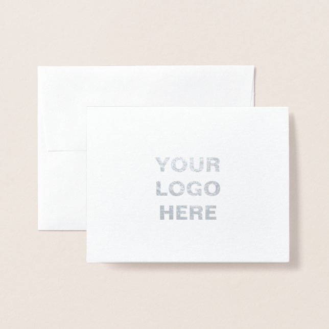 Cartão Metalizado Personalizar ou personalizar (Frente com envelope)