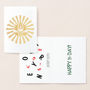 Cartão Metalizado Piada sobre entropia (ou seja, envelhecimento) - e