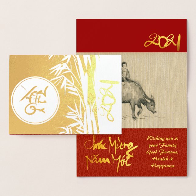 Cartão Metalizado Pintura Original Ox Child 2021 Luxury Foil GC2 (Exibição)