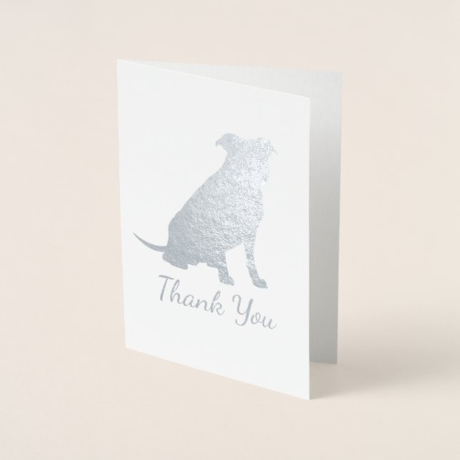 Cartão Metalizado Pit Bull Chá de fraldas Blue Boy Pitbull (Frente)