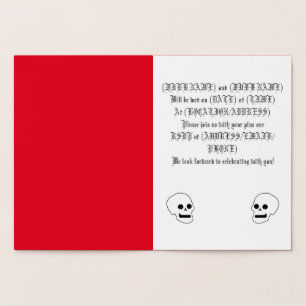 Cartão Metalizado Placa de gótico