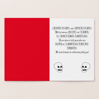 Cartão Metalizado Placa de gótico