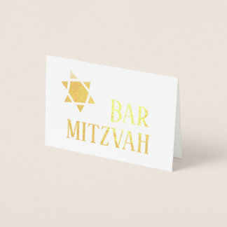 Cartão Metalizado Placa Mitzvah bar