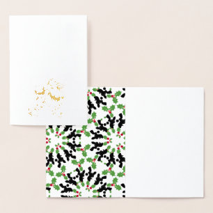 Cartão Metalizado Poodle dourado