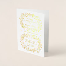 Programa Real Gold Foil Floral Weding