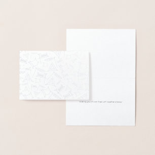 Cartão Metalizado Purim