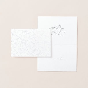 Cartão Metalizado Purim