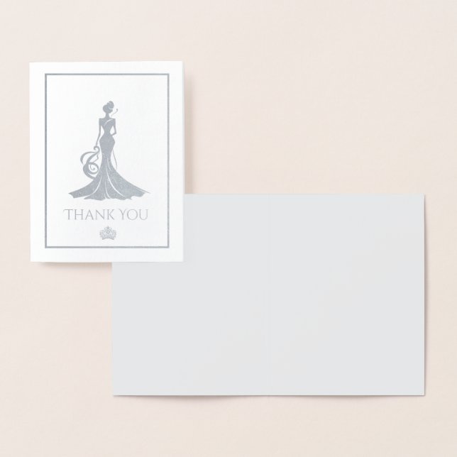 Cartão Metalizado Rainha Pageant (Exibição)