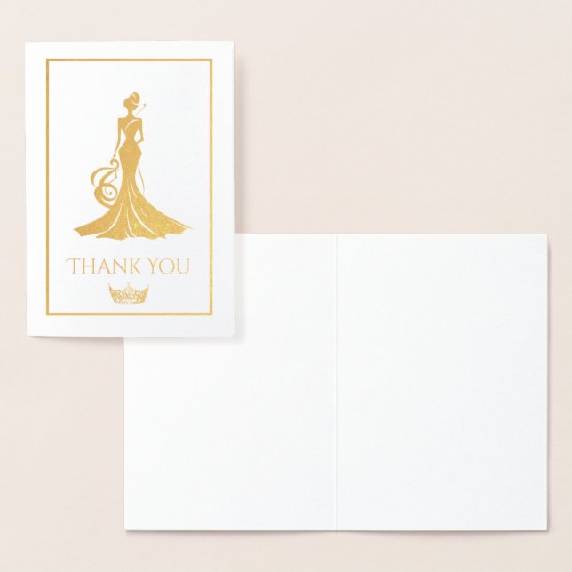 Cartão Metalizado Rainha Pageant (Exibição)