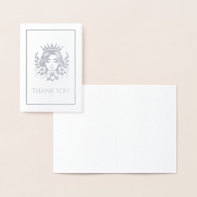 Cartão Metalizado Rainha Pageant Crown Mini (Exibição)