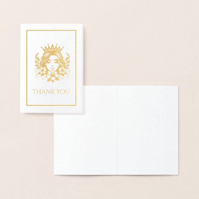 Cartão Metalizado Rainha Pageant Crown Mini (Exibição)