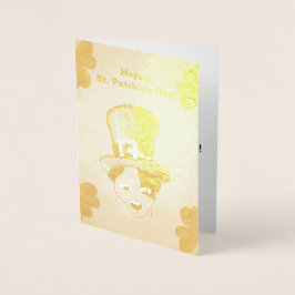 Cartão Metalizado Rua, Cachorro e Camarões de Patrick, ZKOA