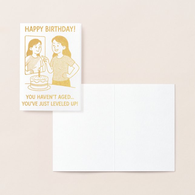 Cartão Metalizado Seu Espelho Disse A Verdade! (Exibição)