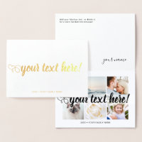 Seu texto personalizado colagem de 6 fotos univers