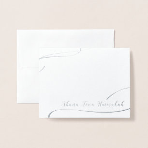 Cartão Metalizado Shana Tova Umesukah