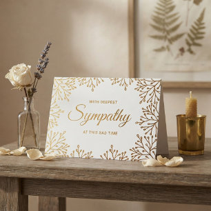 Cartão Metalizado Simpatia Floral Elegante