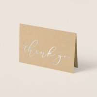 Simples Elegante Kraft Folha de Prata Script Agrad