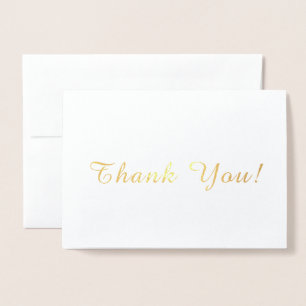 Cartão Metalizado Simples Obrigado