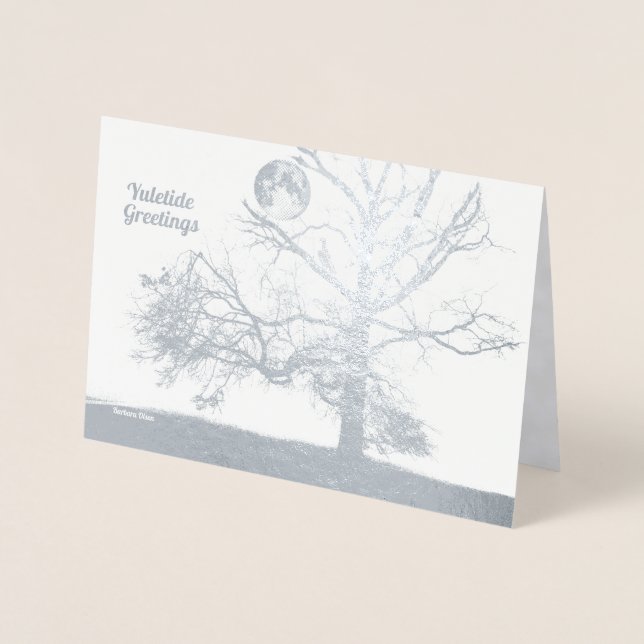 Cartão Metalizado Solstício de inverno: Parque Prospectivo, Nova Yor (Frente)