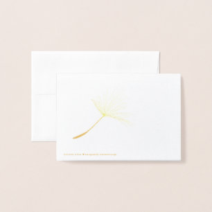 Cartão Metalizado Solteiro Dandelion Tuft