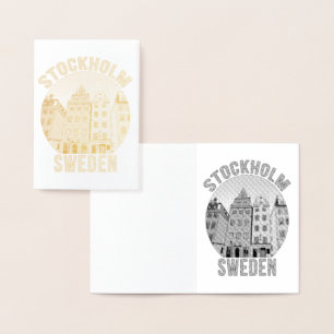 Cartão Metalizado Suecia de Estocolmo