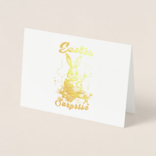 Cartão Metalizado Surpresa de Páscoa