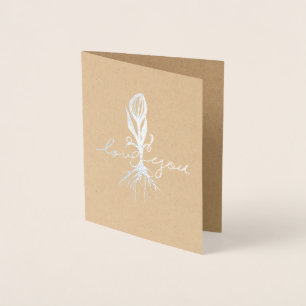 Cartão Metalizado Te amo