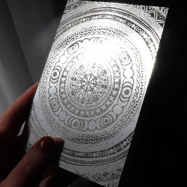 Cartão Metalizado Testemunha de Lua Tripla de Mandala